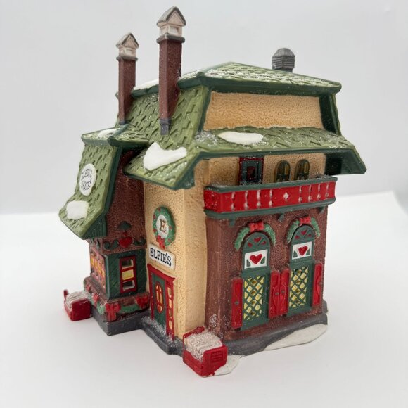 Department 56 Elfie’s Sleds & Skates North Pole Series 56251 Lighted House & Box - Picture 6 of 16